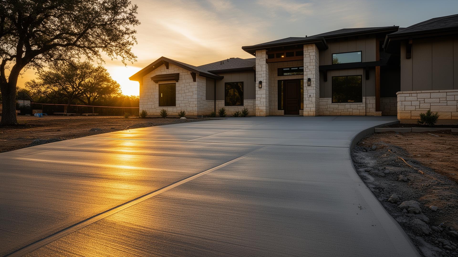 New-Build Driveway Pour